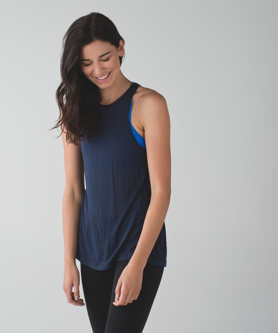 Lululemon Beyond Boundaries Tank - Heathered Mod Naval Blue