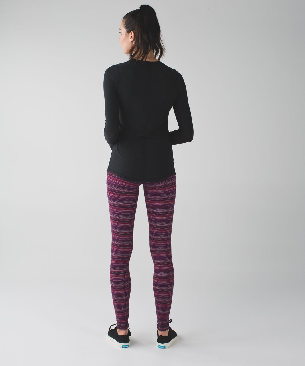 Lululemon Wunder Under Pant III - Space Dye Twist Regal Plum Alarming