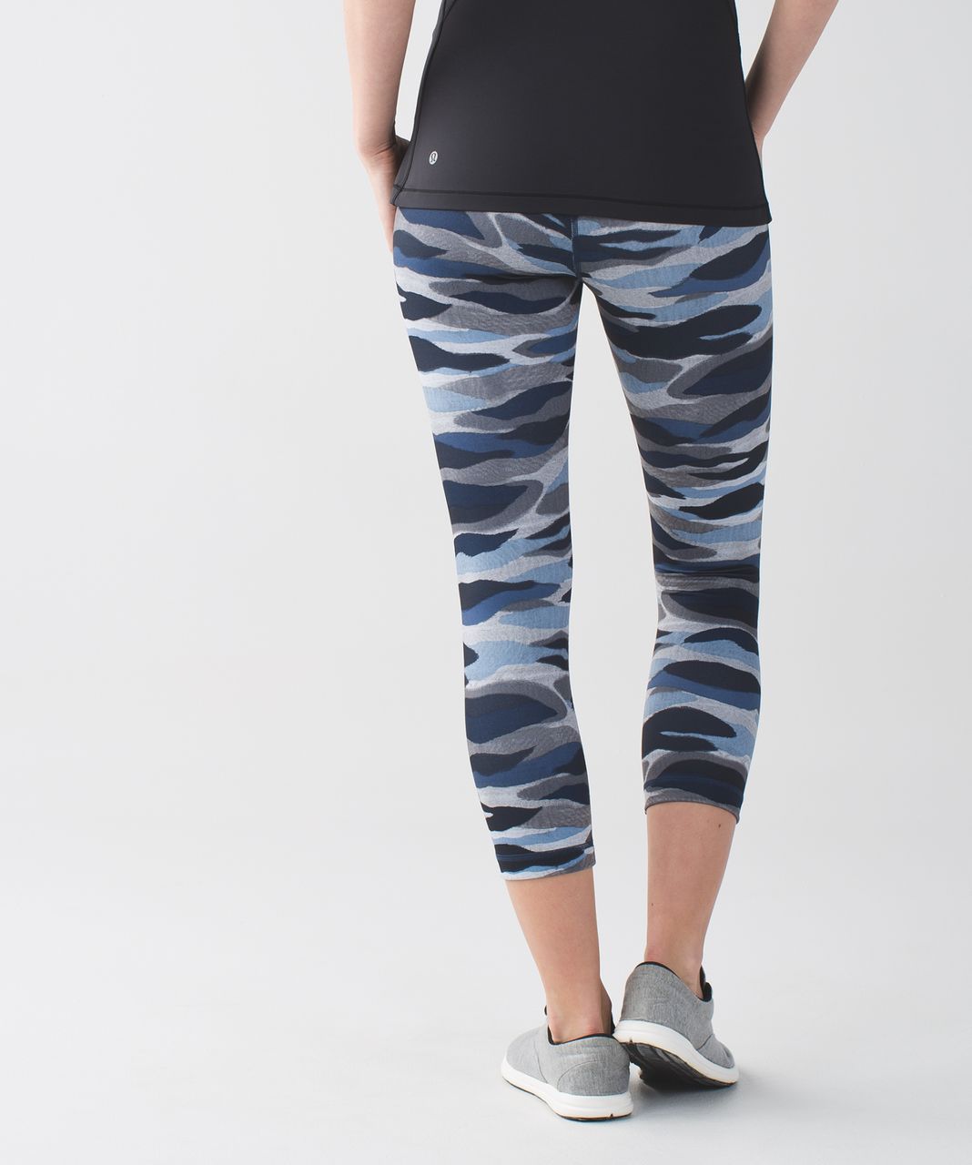 Lululemon Wunder Under Crop III *Full-On Luon - Mini Coast Camo Deep Navy Multi