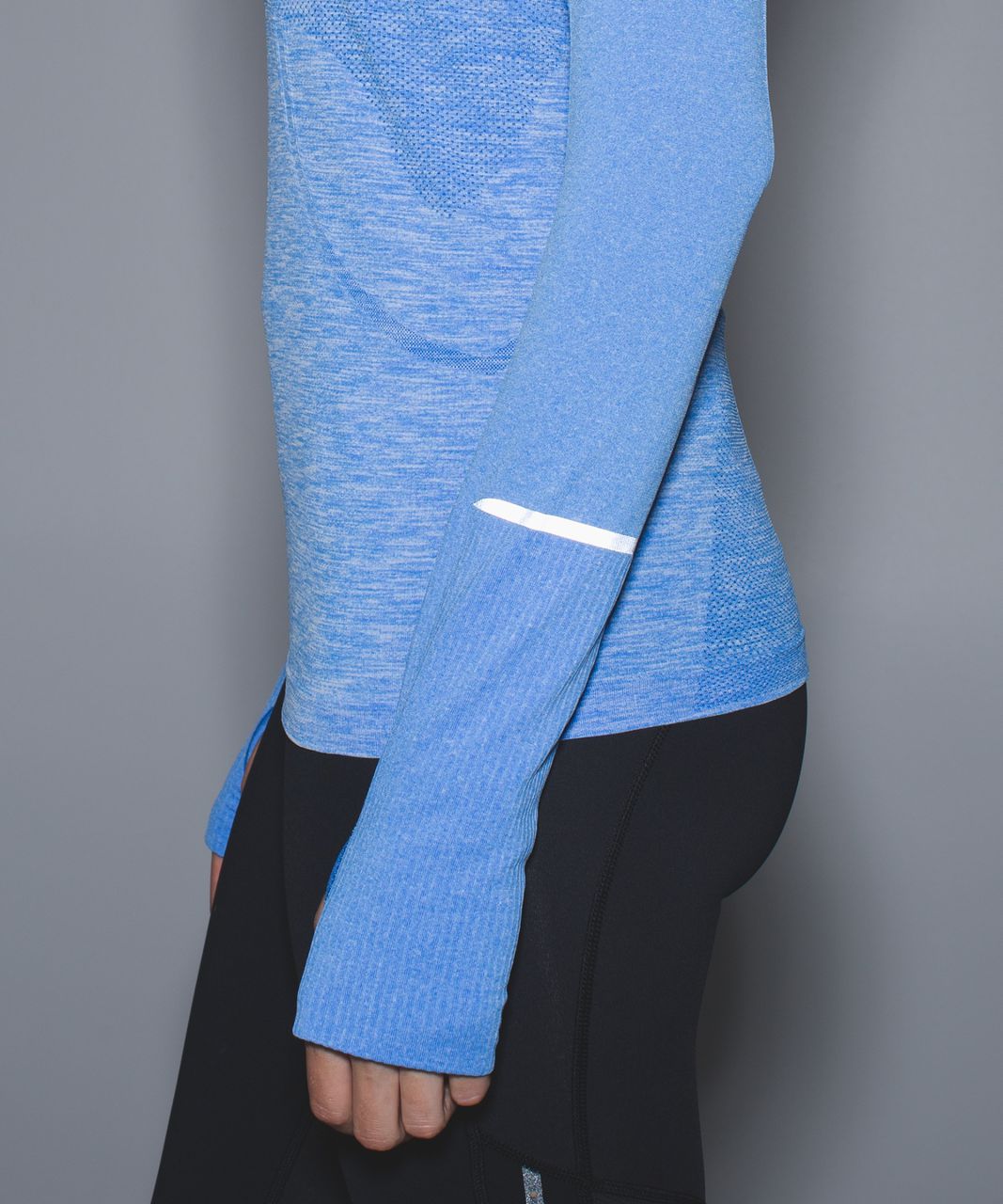 Lululemon Swiftly Tech 1/2 Zip - Heathered Pipe Dream Blue