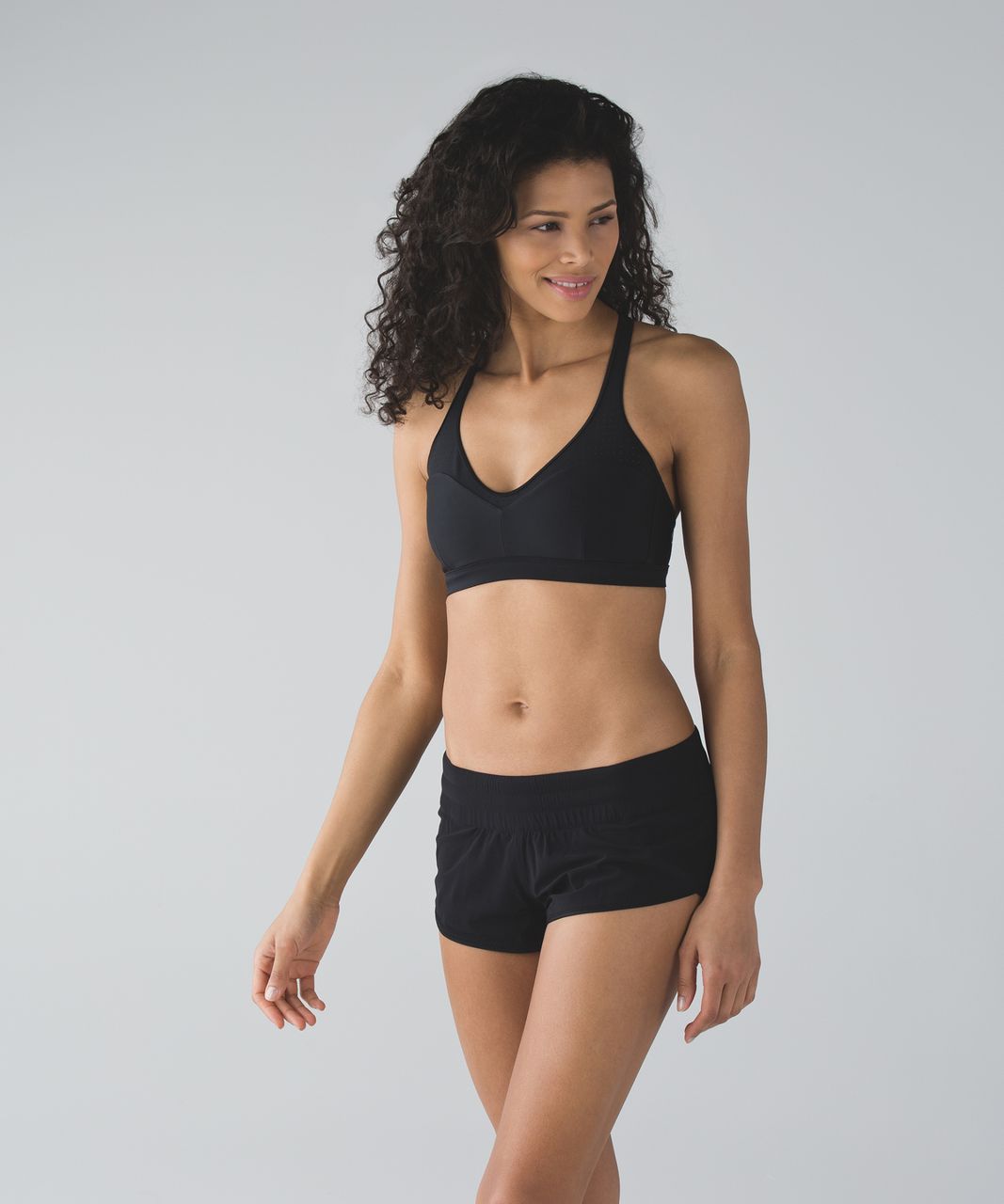 Lululemon Salty Swim Sport Top II - Black - lulu fanatics