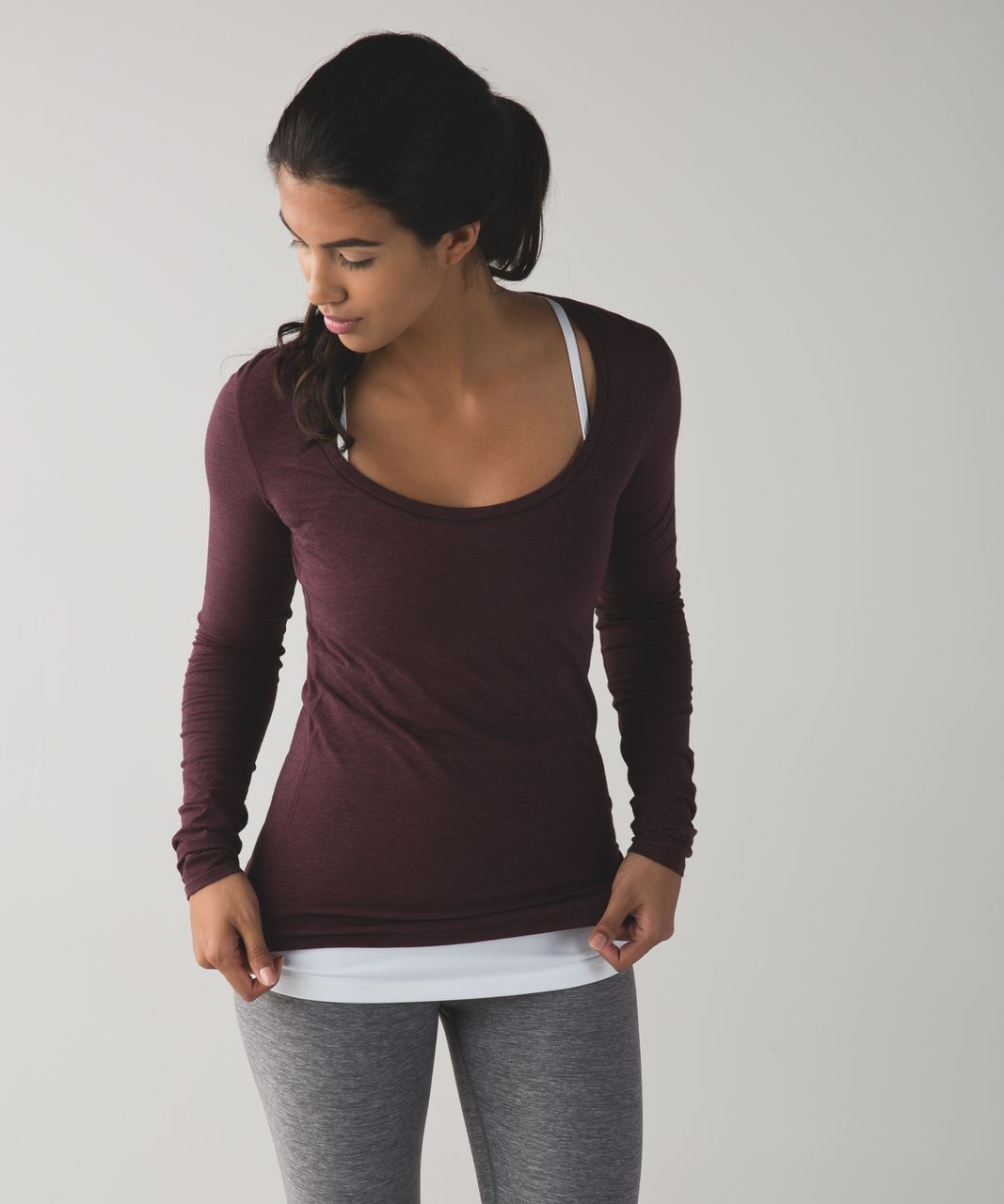 Lululemon Its Rulu Mock Neck Dress - Garnet - lulu fanatics