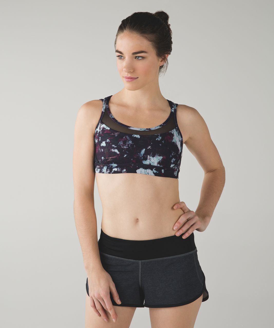 Lululemon Get Down Bra - Static Blossom Multi / Black