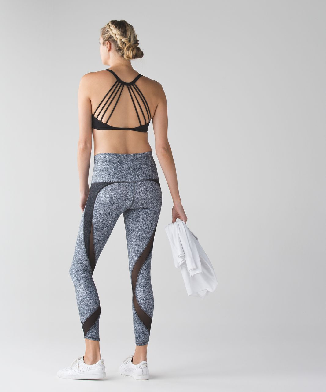 Lululemon Tranquil Tight - Rio Mist White Black / Black