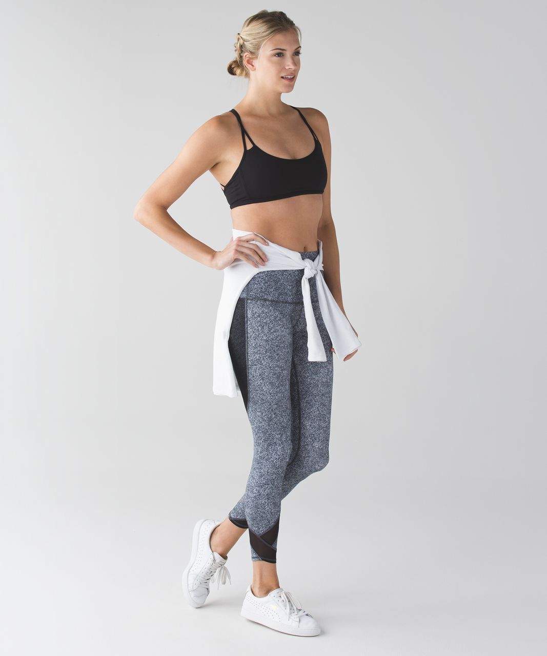 Lululemon Tranquil Tight - Rio Mist White Black / Black