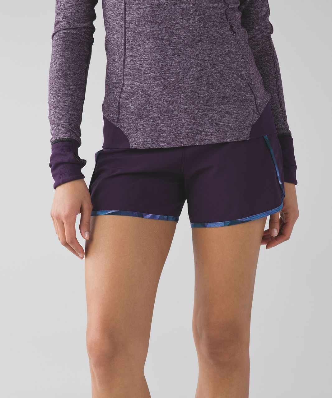 Lululemon Run Times Short *4-way Stretch - Deep Zinfandel / Pretty Prism  Multi - lulu fanatics