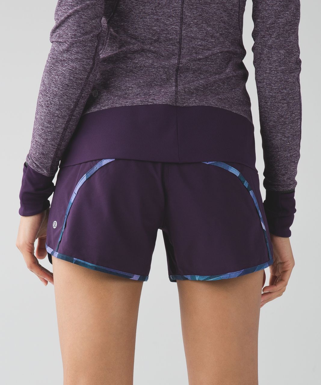 Lululemon Run Times Short *4-way Stretch - Deep Zinfandel / Pretty Prism Multi