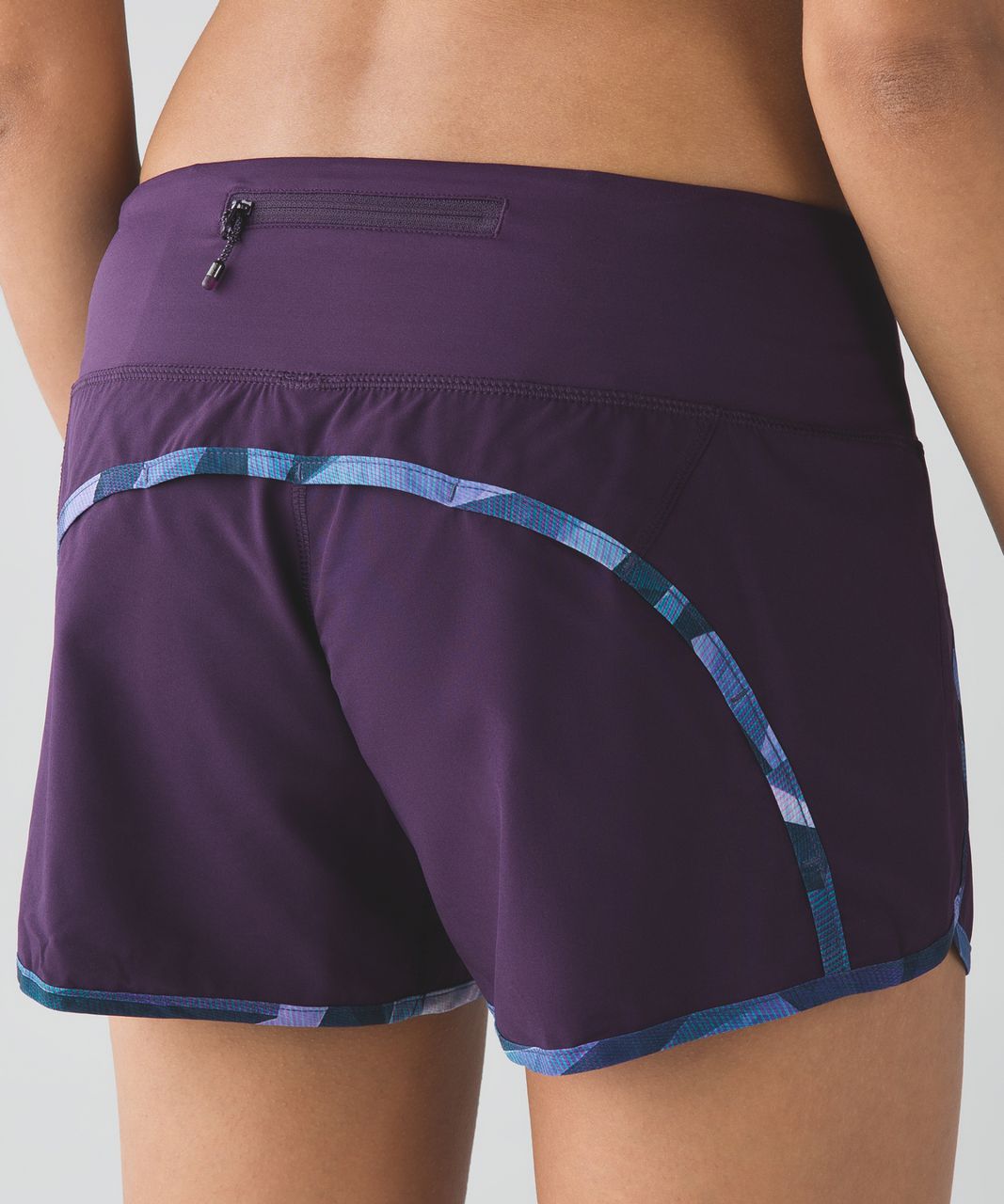 Lululemon Run Times Short *4-way Stretch - Deep Zinfandel / Pretty Prism Multi