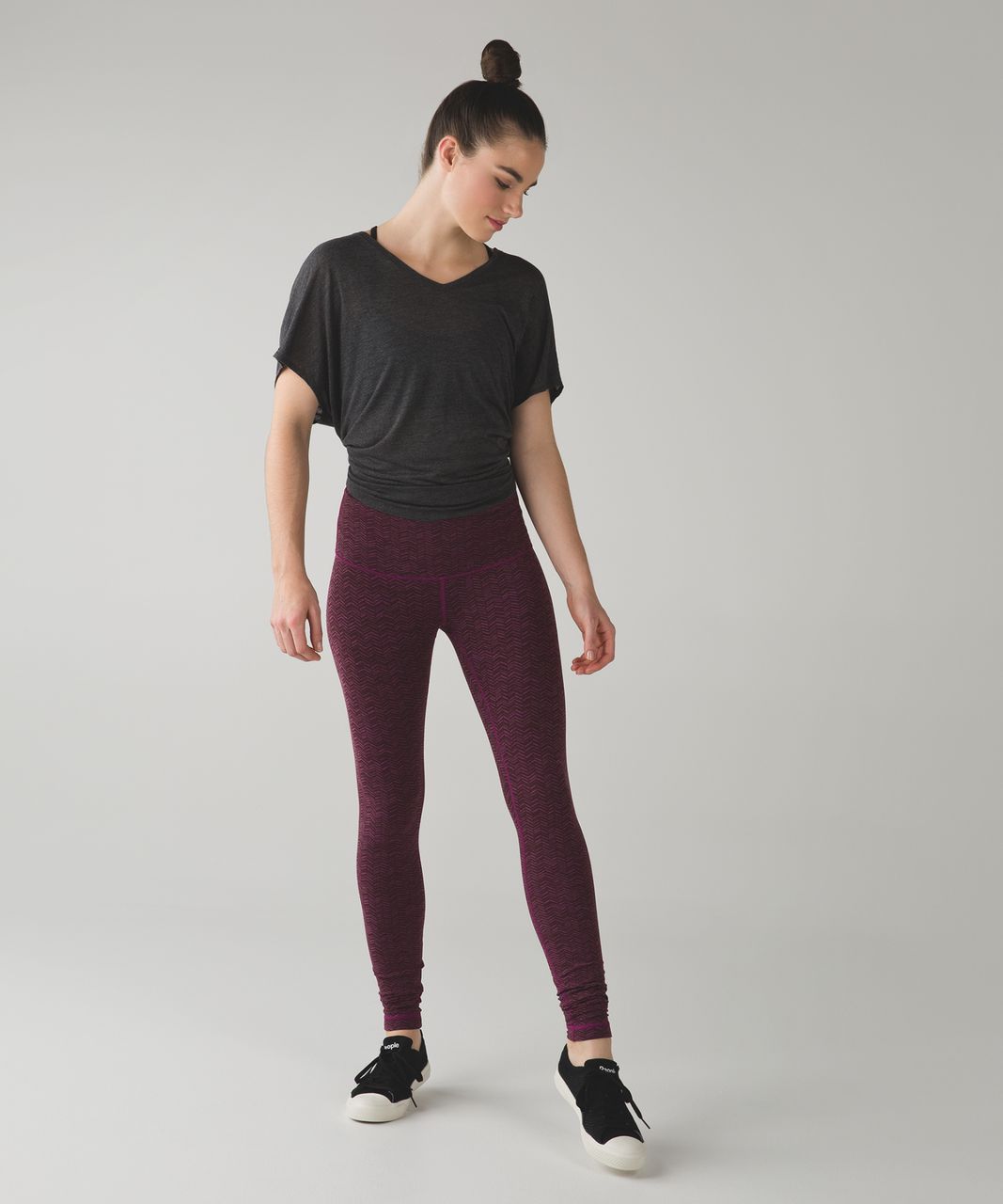 Lululemon Wunder Under Pant (Hi-Rise) - Irregular Spacebone Regal Plum Red Grape