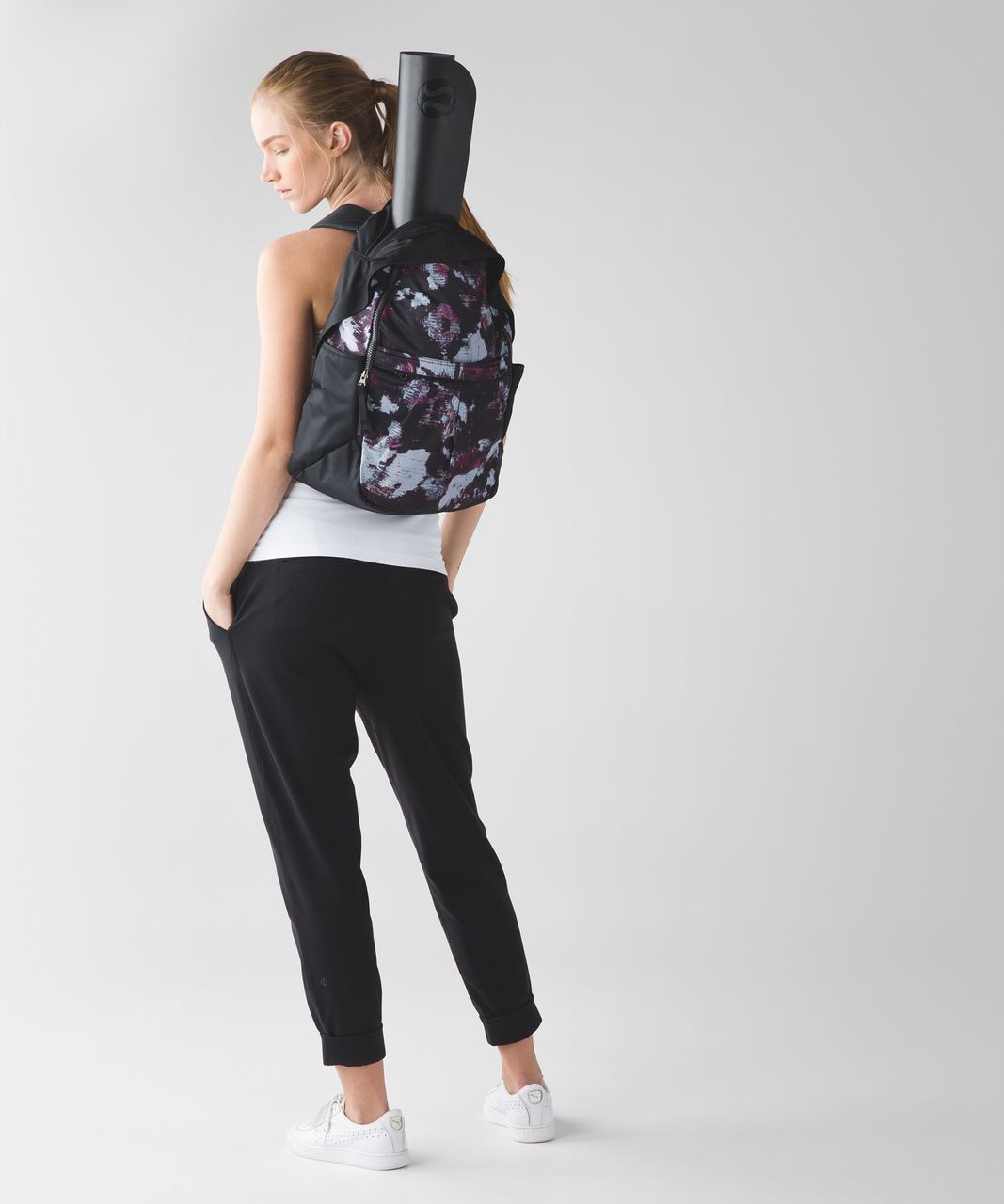 Lululemon All Day Backpack - Kara Blossom Multi / Black