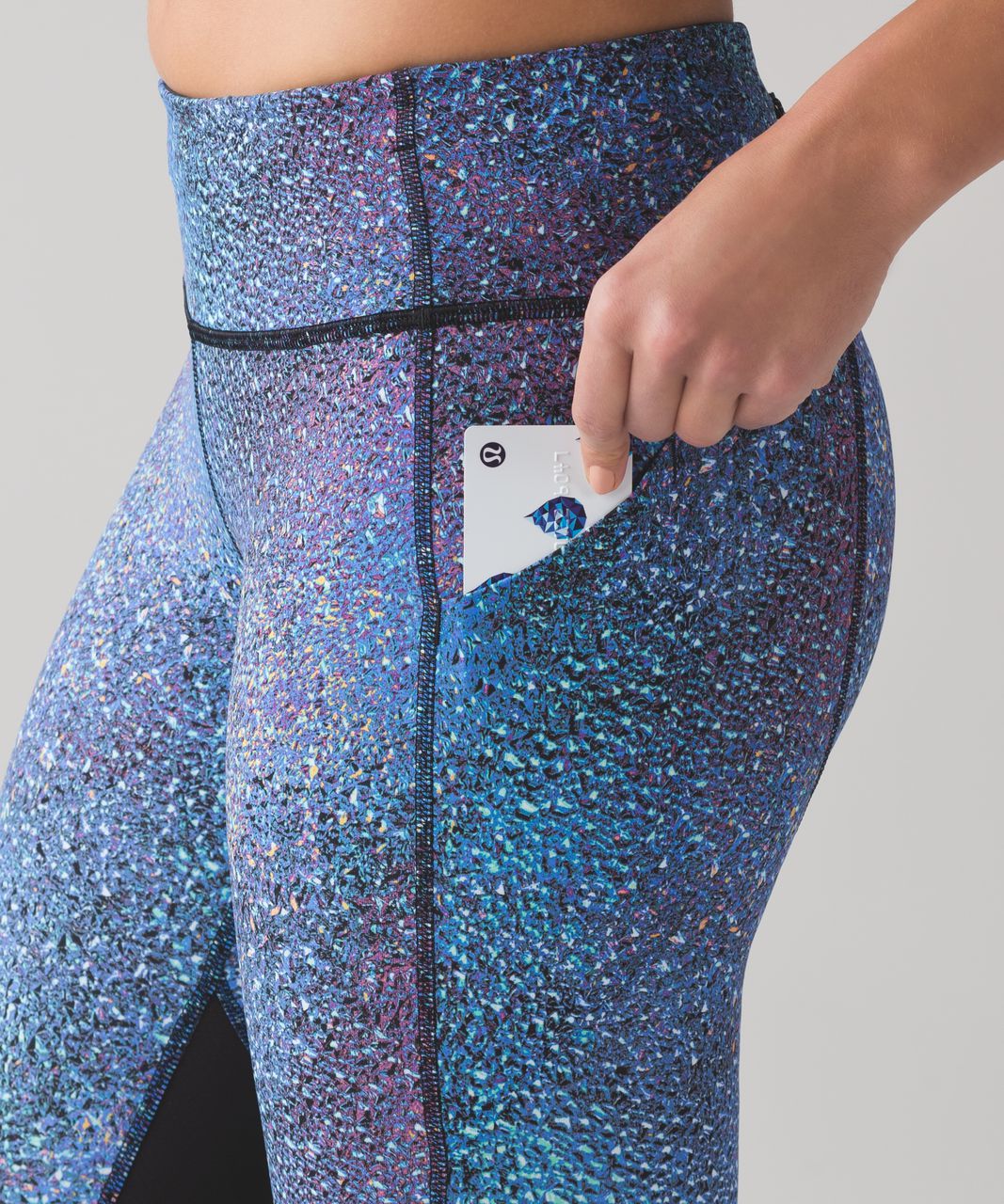 Lululemon Pace Revival Crop Strive Multi Black