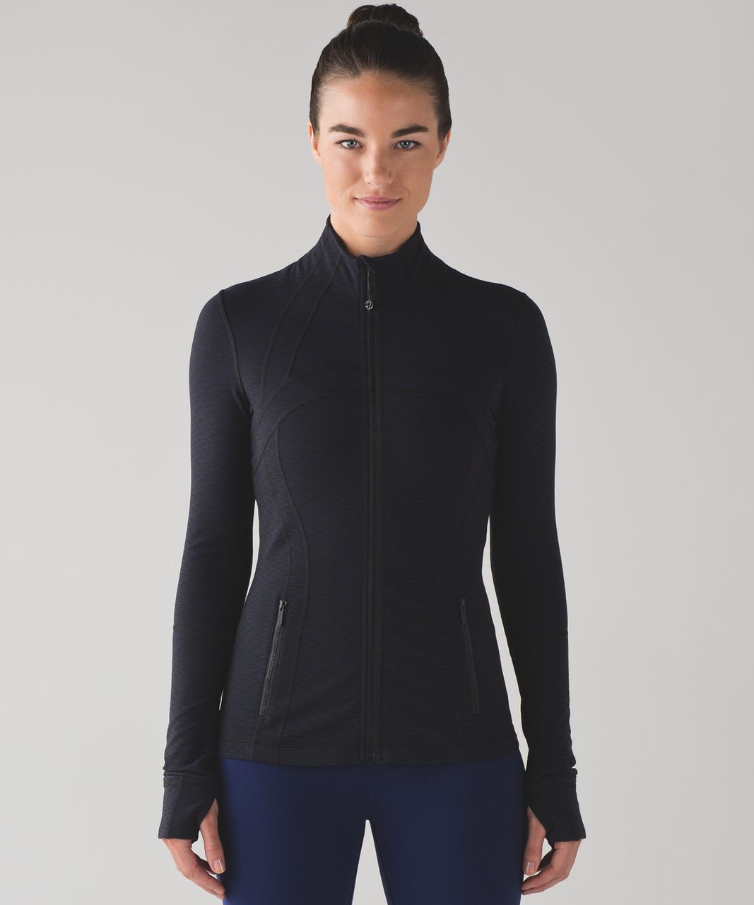 Lululemon Hit It Jacket - Frozen Fizz White Black / Black - lulu fanatics