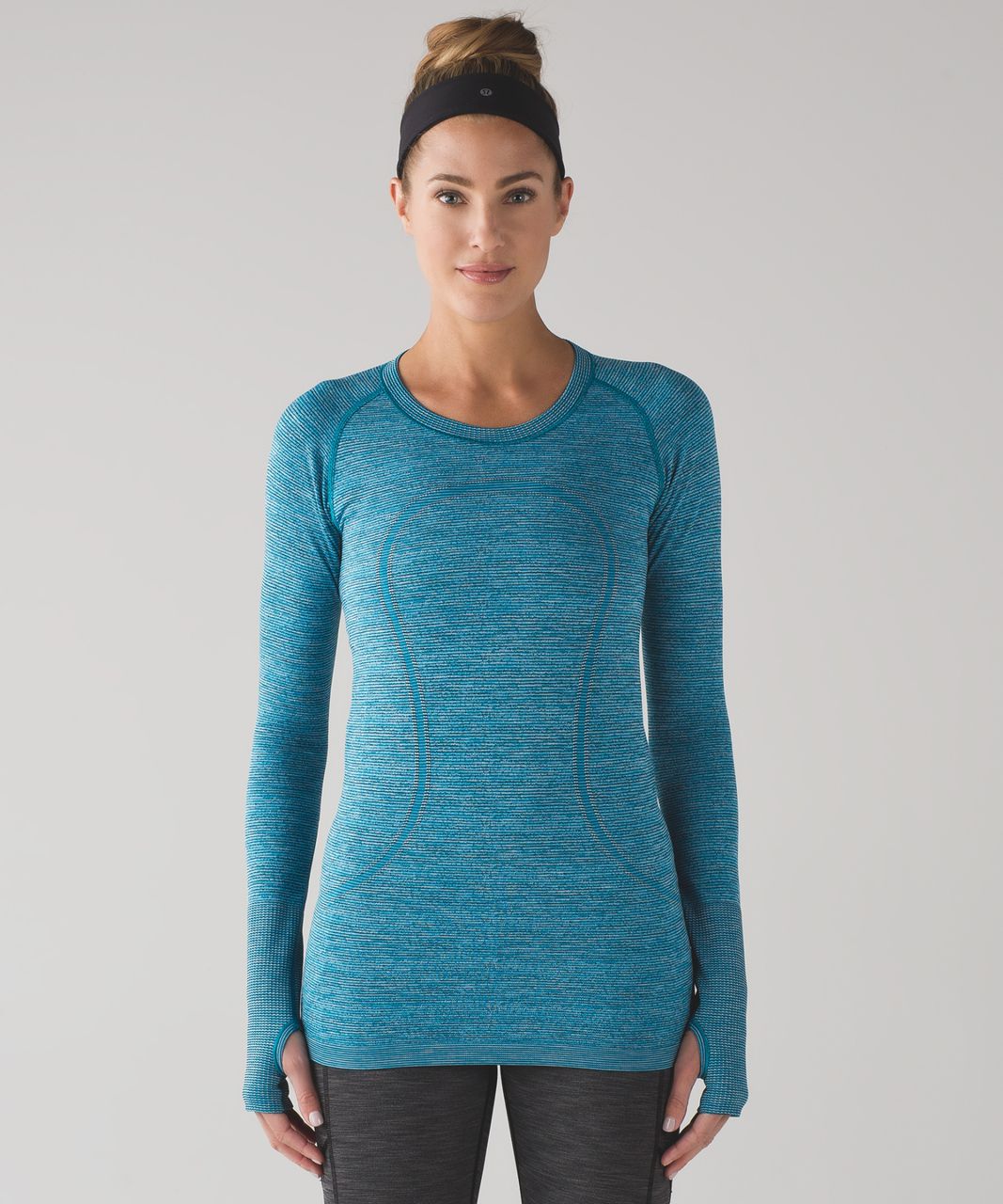 Lululemon Swiftly Tech Long Sleeve Crew - Indian Ocean / Black