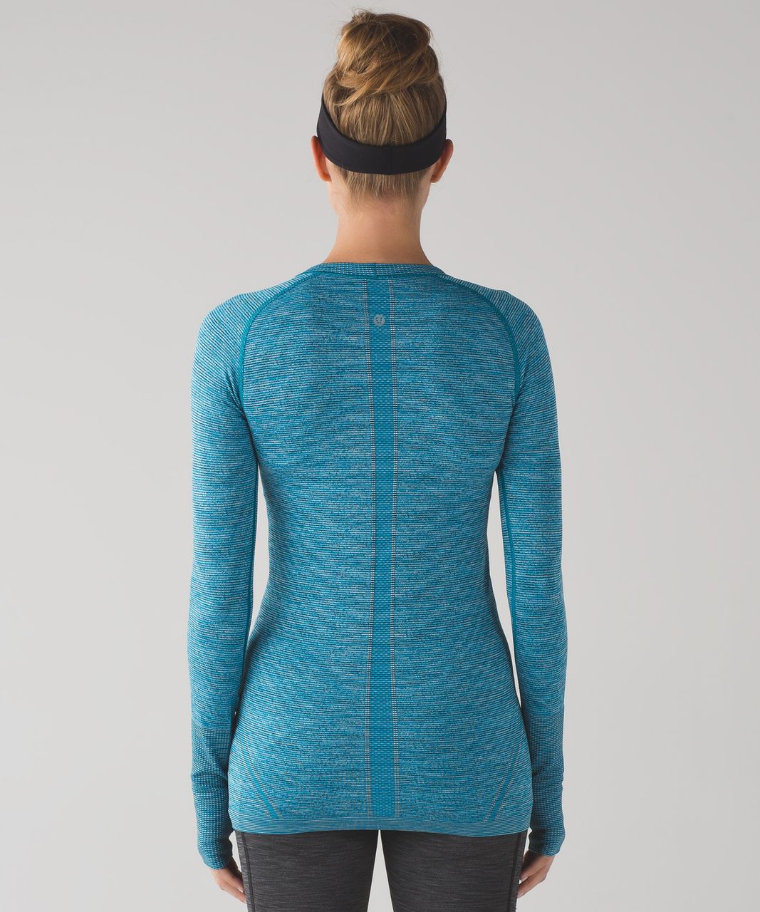 Lululemon Swiftly Tech Long Sleeve Crew - Midnight Navy / Psychic / Black -  lulu fanatics