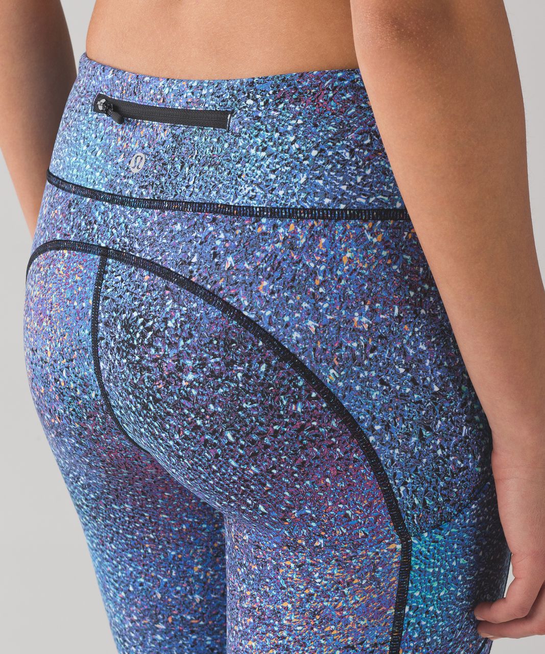 Lululemon Wunder Under Leggings Strive Multi Black Mermaid Print Size 4