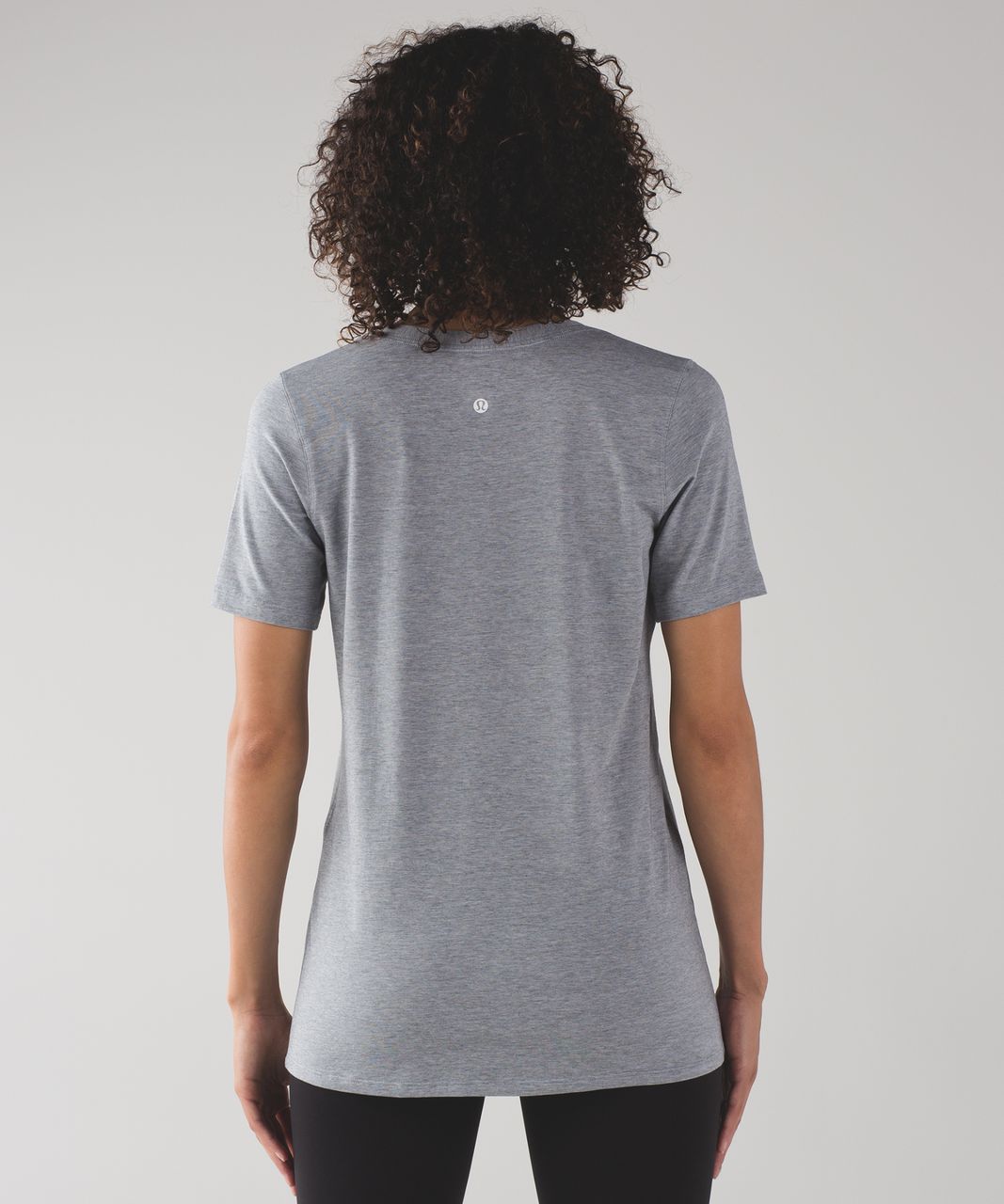 Lululemon Love Tee IV - Mini Stripe Heathered Arctic Grey White