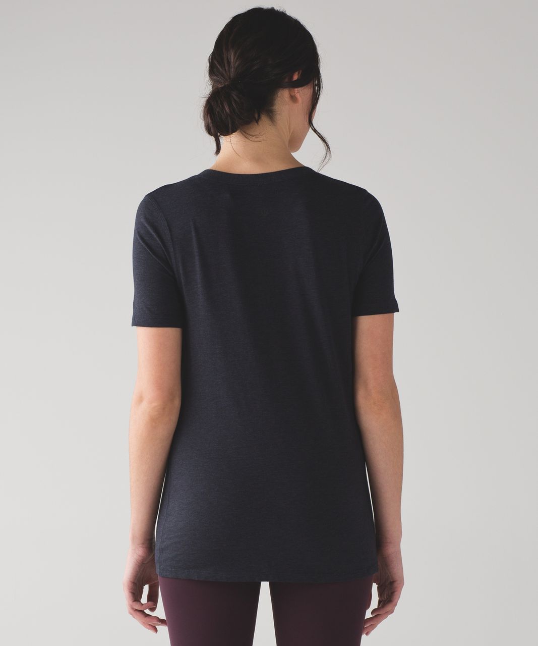 Lululemon Love Tee IV - Mini Stripe Heathered Inkwell Black