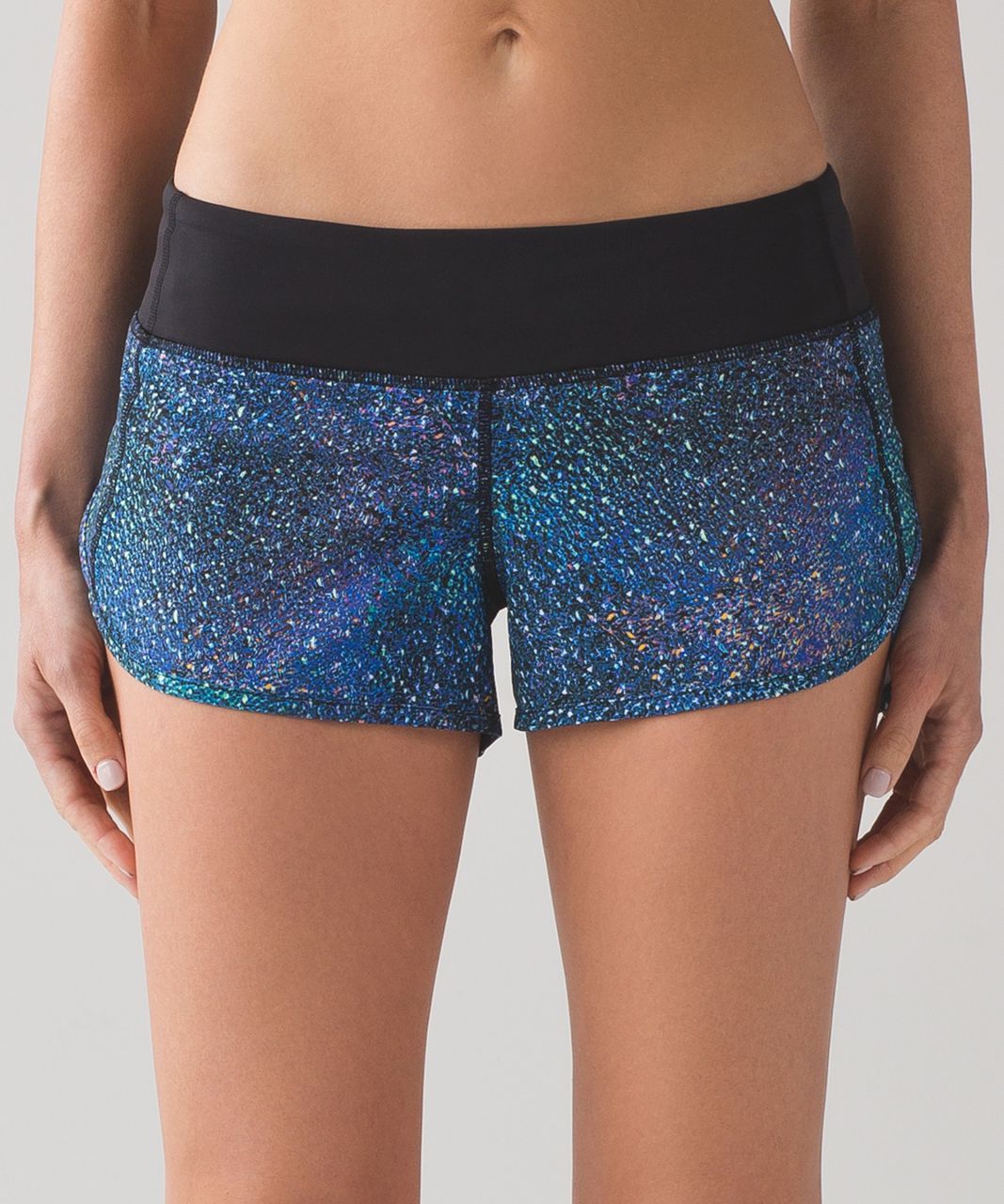 Lululemon Speed Short (4-way Stretch 2 1/2") - Strive Multi Black / Black