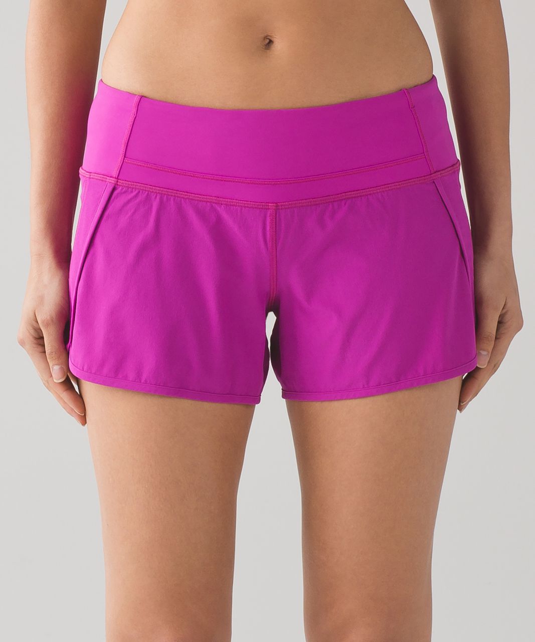 Hot pink lululemon shorts with drawstring Size 6ish - Depop