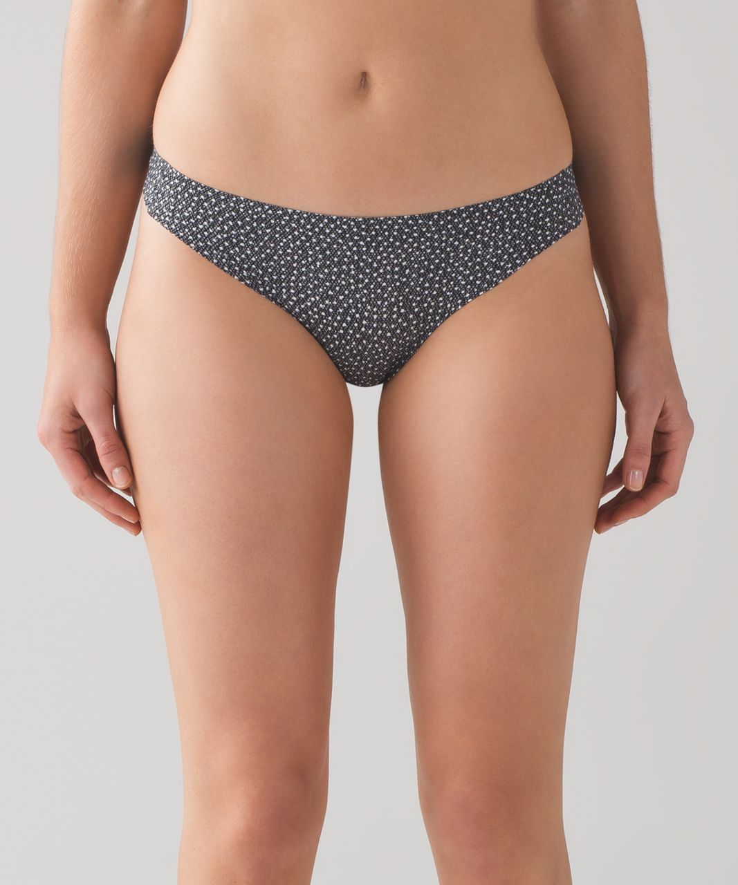 Lululemon Namastay Put Thong II - Frozen Fizz White Black