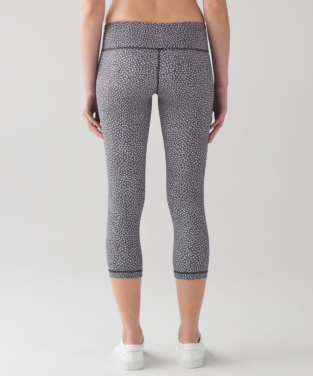 Lululemon Wunder Under Crop Leggings 4 Inkwell Gingham