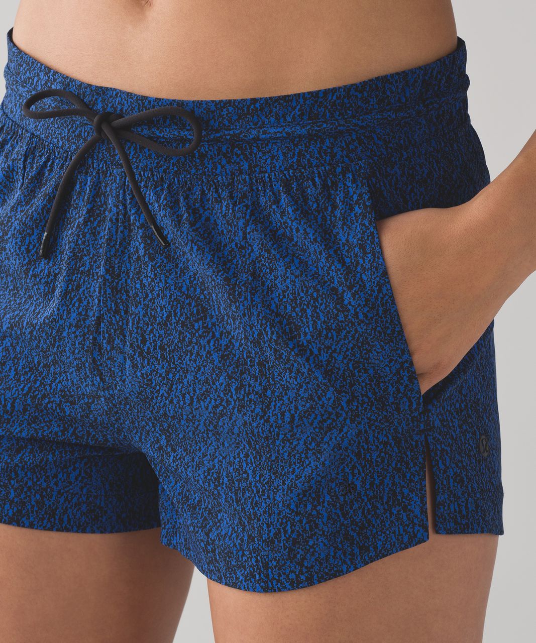 Lululemon Breakaway Short (3") - Circuit Cerulean Blue Black / Black