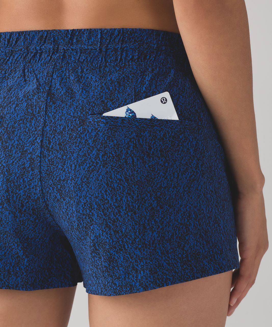 Lululemon Breakaway Short (3") - Circuit Cerulean Blue Black / Black