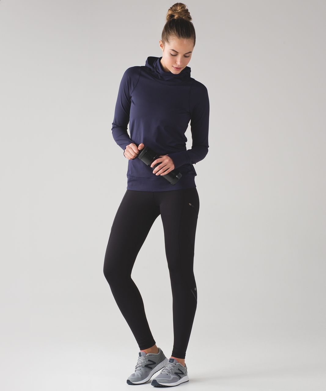 LULULEMON Cadence Crusher Tight Black Reflective Zip Pockets Women's Size: 4