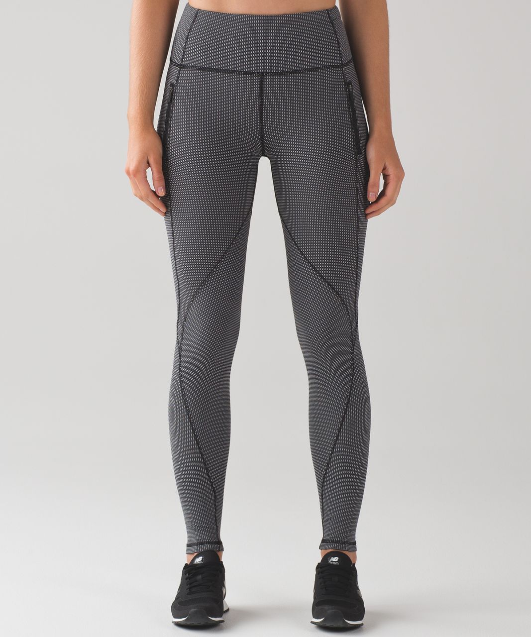 Lululemon Run It Out Tight - Power Luxtreme Tiny Geo Black White