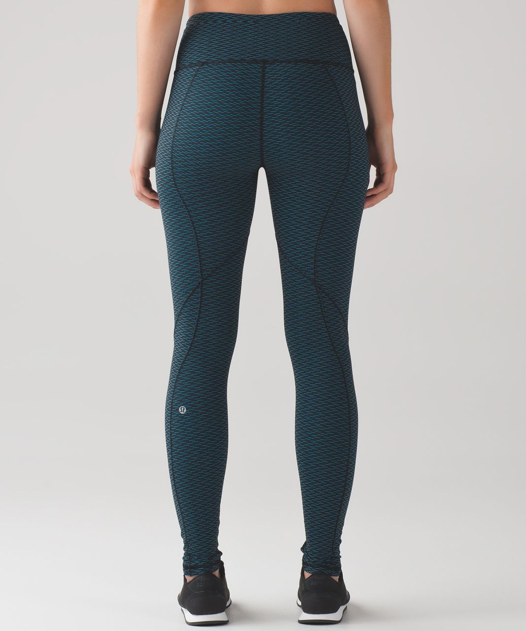 Lululemon Run It Out Tight - Score Jacquard Black Indian Ocean