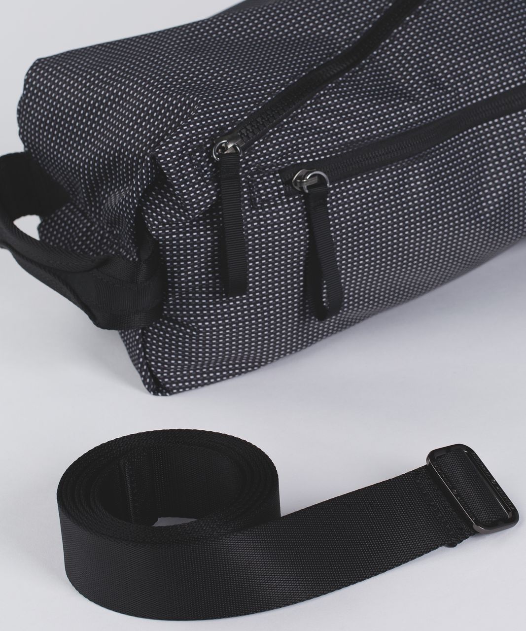 Lululemon The Yoga Bag - Teeny Check Print White Black