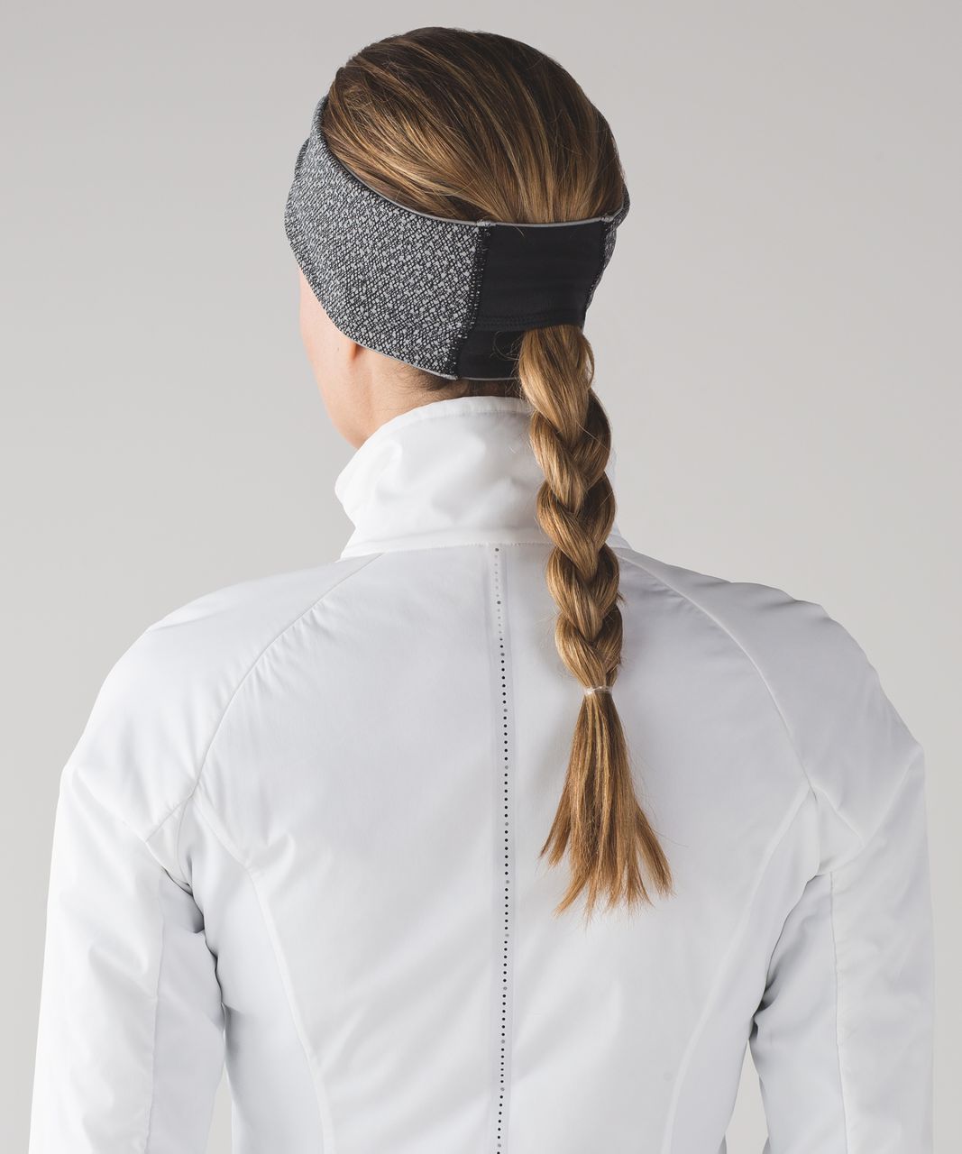 Lululemon Run With Me Ear Warmer II (Reflective) - Black / Frozen Fizz Reflective Black