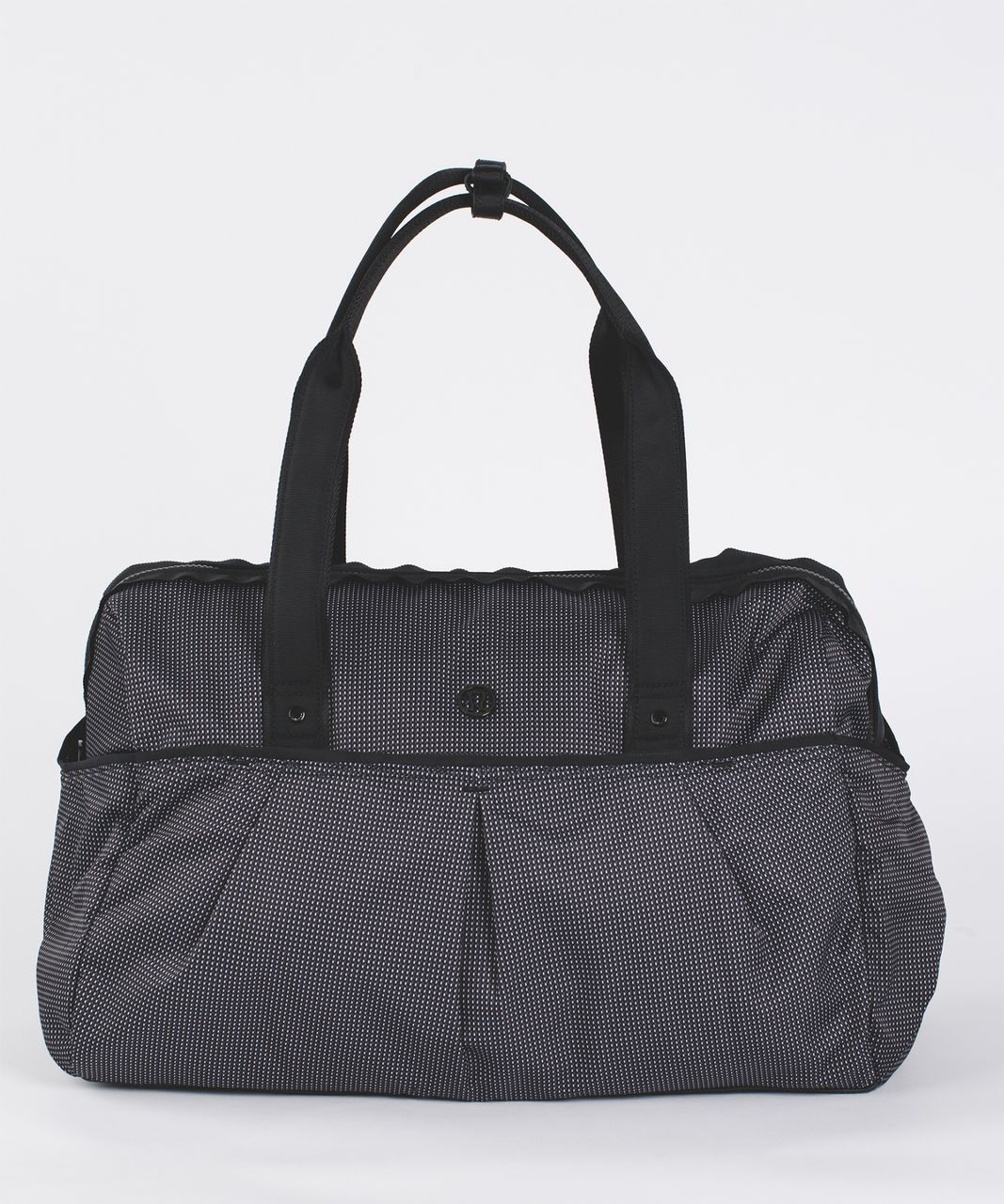 Lululemon All Day Duffel *Heatproof Pocket 31L - Teeny Check Print White Black / Black