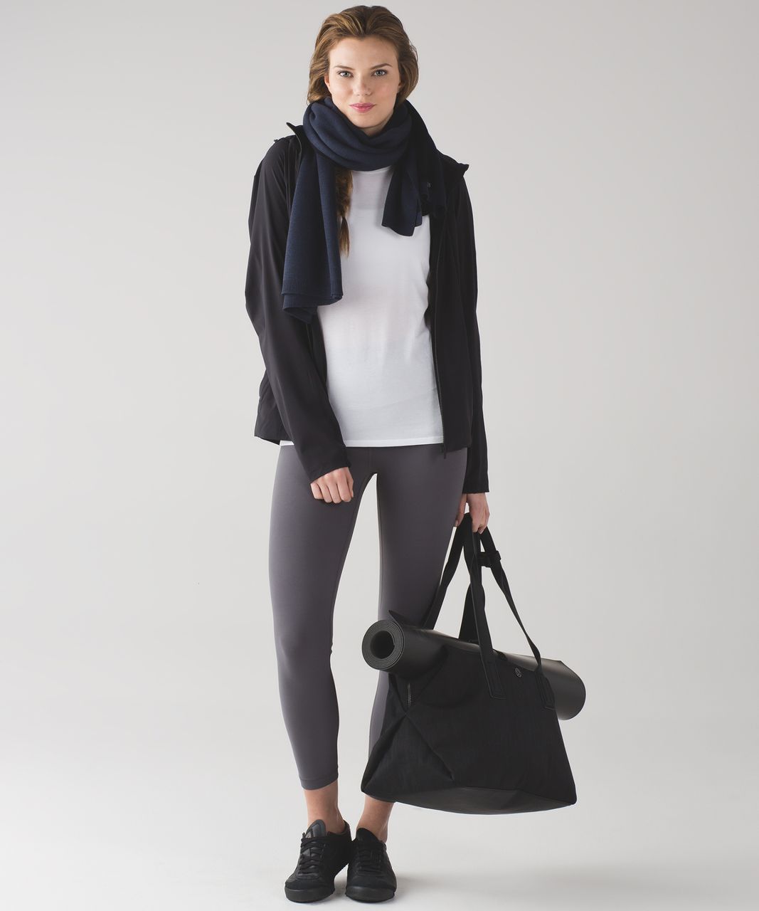 Lululemon Double Up Scarf - Heathered Inkwell / Black