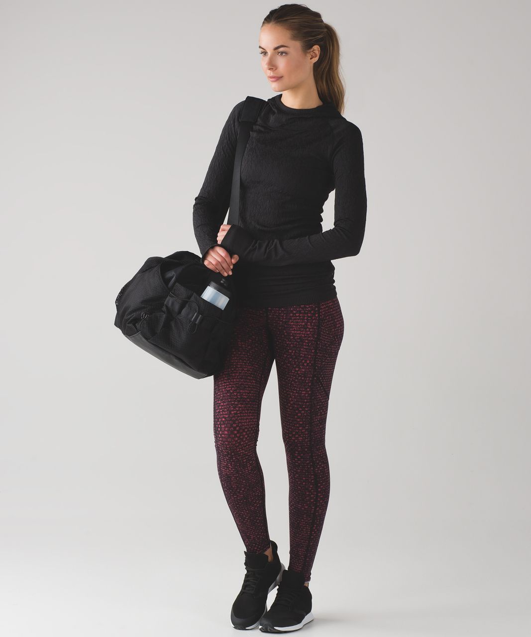 Lululemon Speed Tight V - Shatter Weave Dust Coral Plum