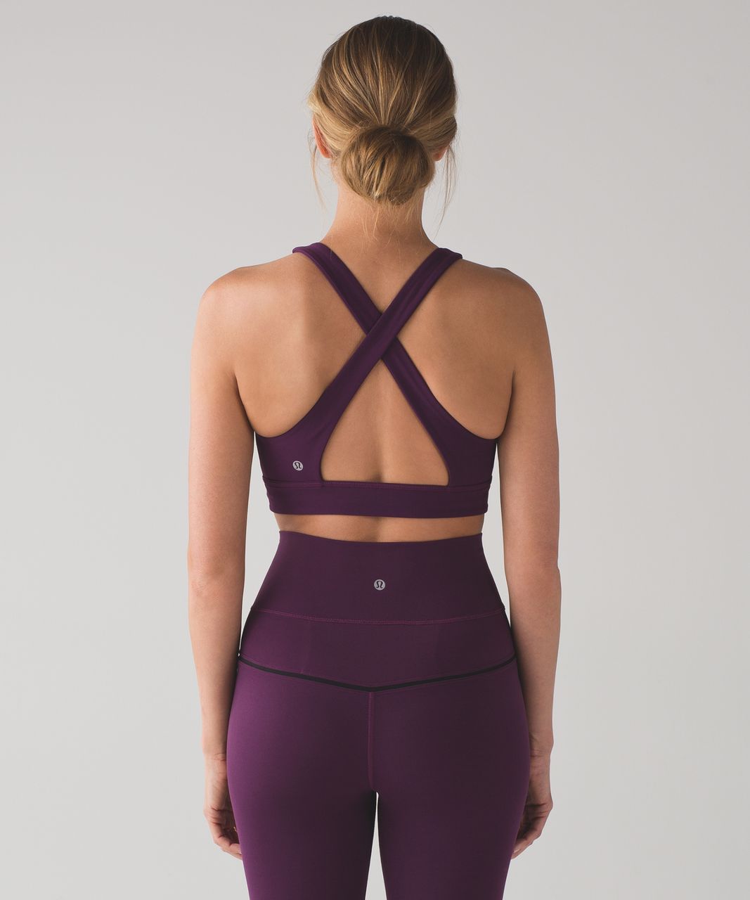 Lululemon Simply Bare Bra - Darkest Magenta / Black