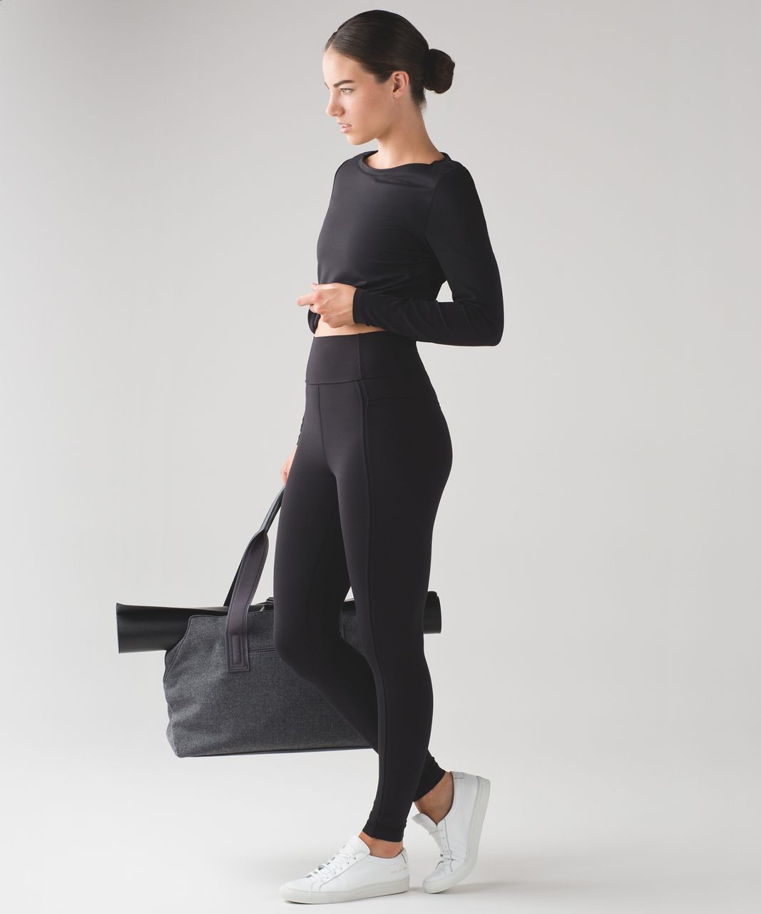 Lululemon Simply Bare Cropped Long Sleeve - Black