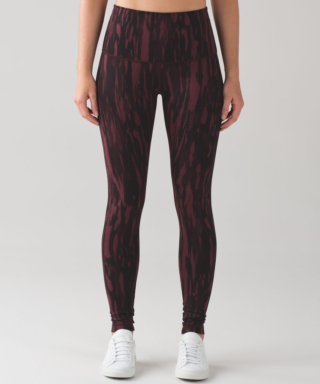 Lululemon Wunder Under Pant (Hi-Rise) (Full-On Luon) - Painted Animal Bordeaux Drama Black