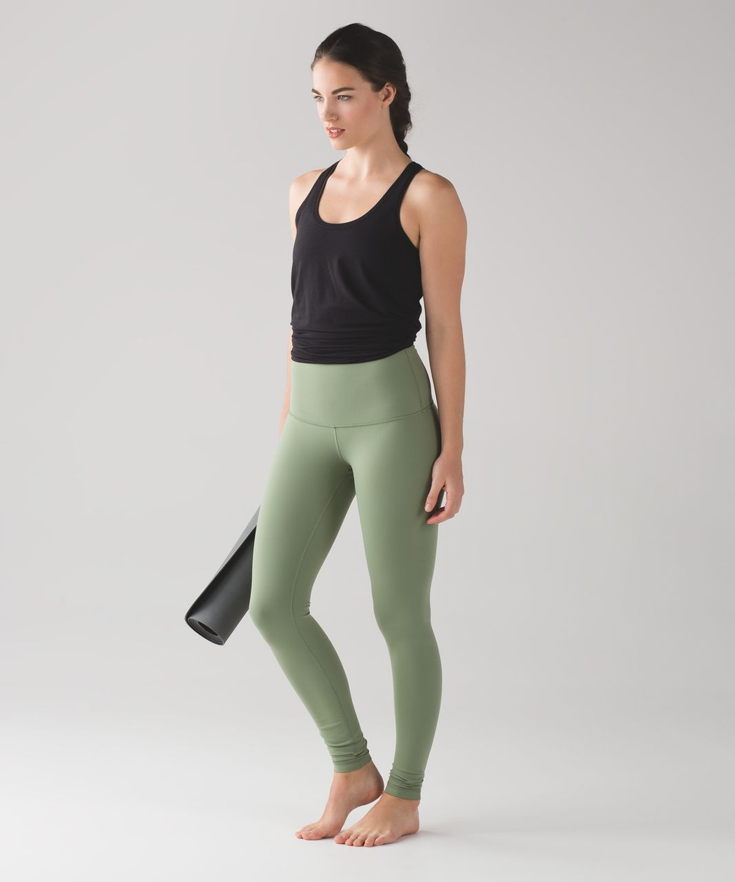 Lululemon Wunder Under Pant (Hi-Rise) (Full-On Luon) - Desert Olive - lulu  fanatics