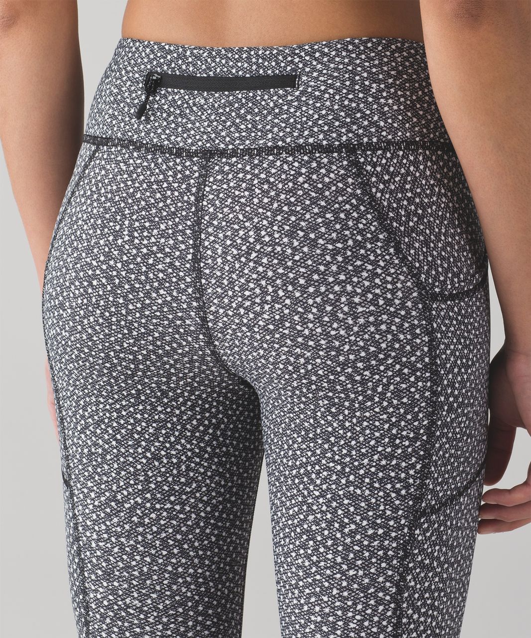 Lululemon Tight Stuff Crop II (15") - Frozen Fizz White Black