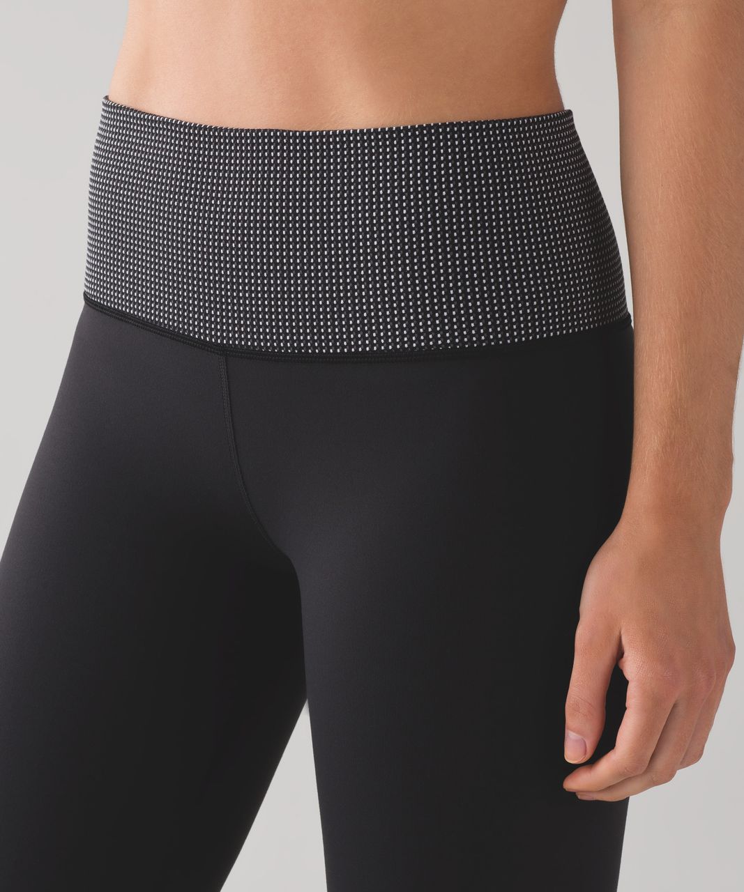 Lululemon Groove Pant III (Regular) (Full-On Luon) - Black / Teeny Check White Black