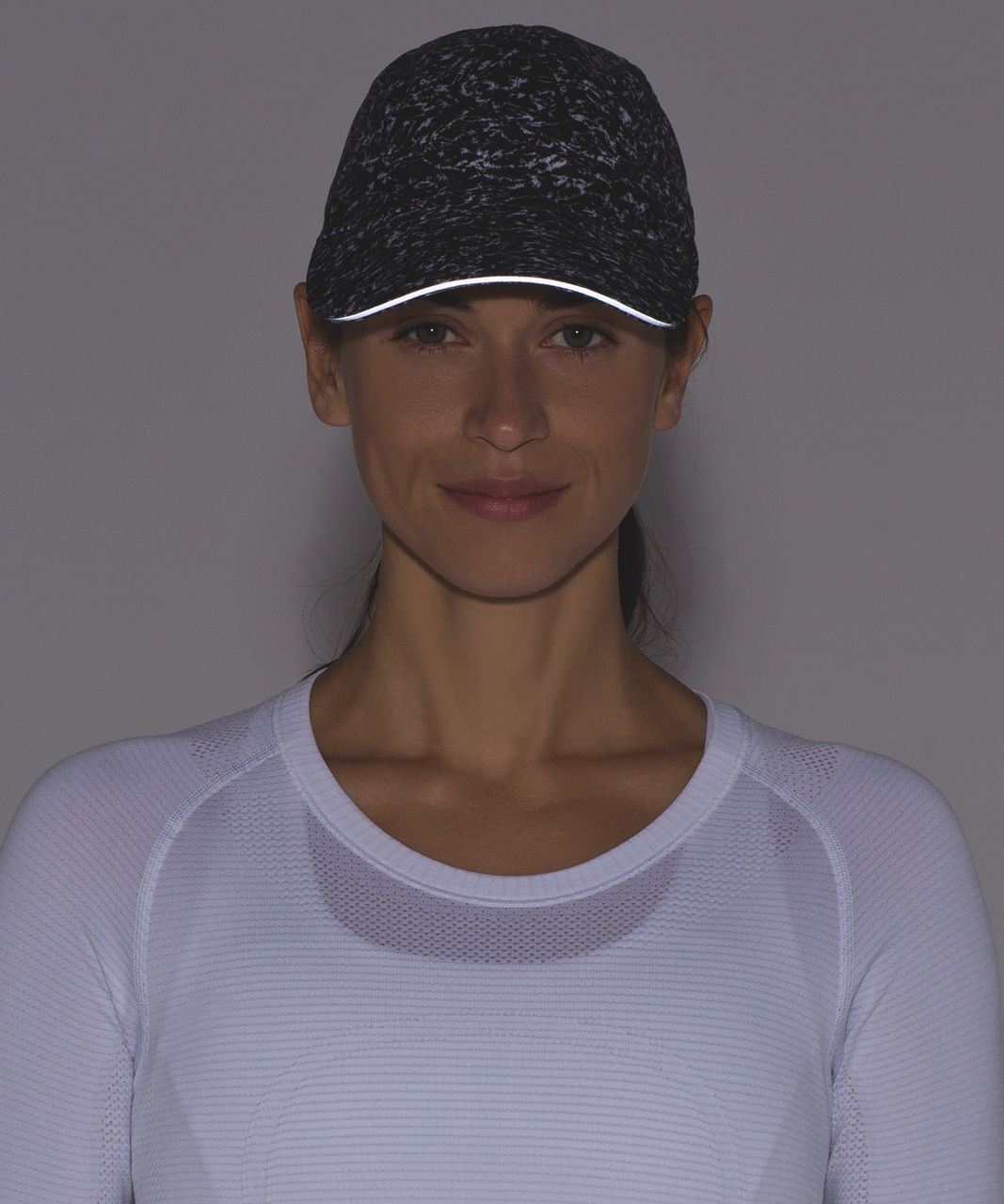 Lululemon Race To Place Run Hat 2.0 - Iced Wave White Black