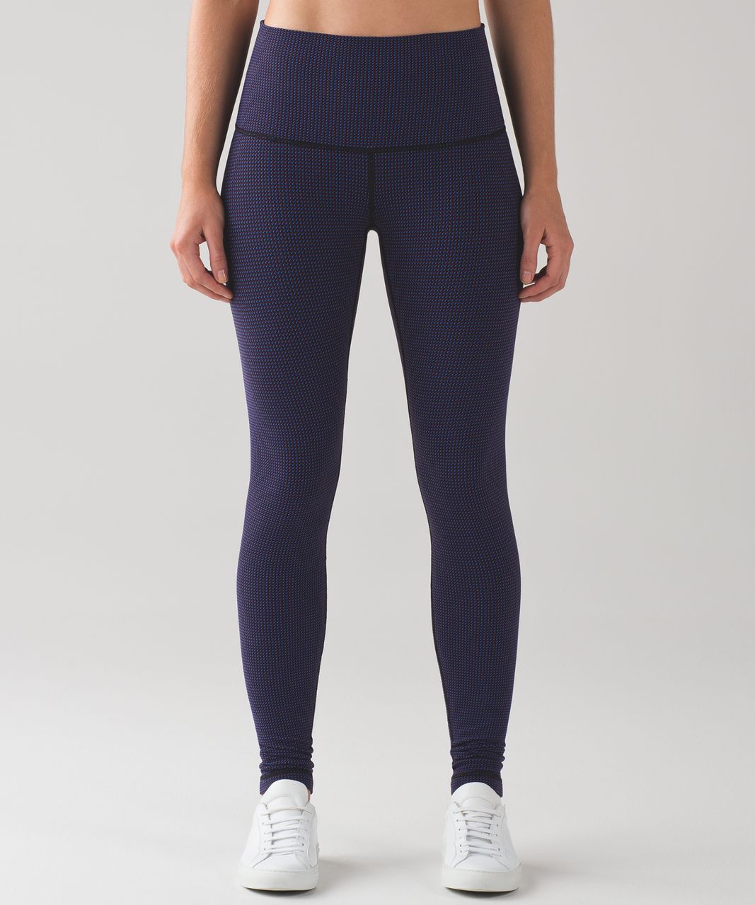 Lululemon Wunder Under Pant (Hi-Rise) - Teeny Check Black Cerulean Blue