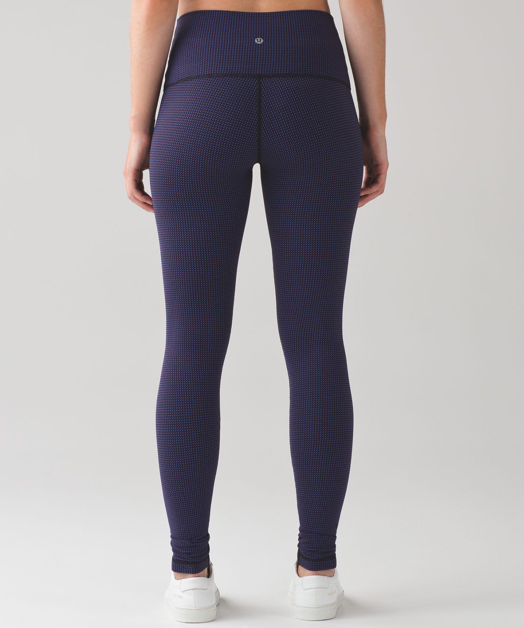 Lululemon Wunder Under Pant (Hi-Rise) - Teeny Check Black Cerulean Blue