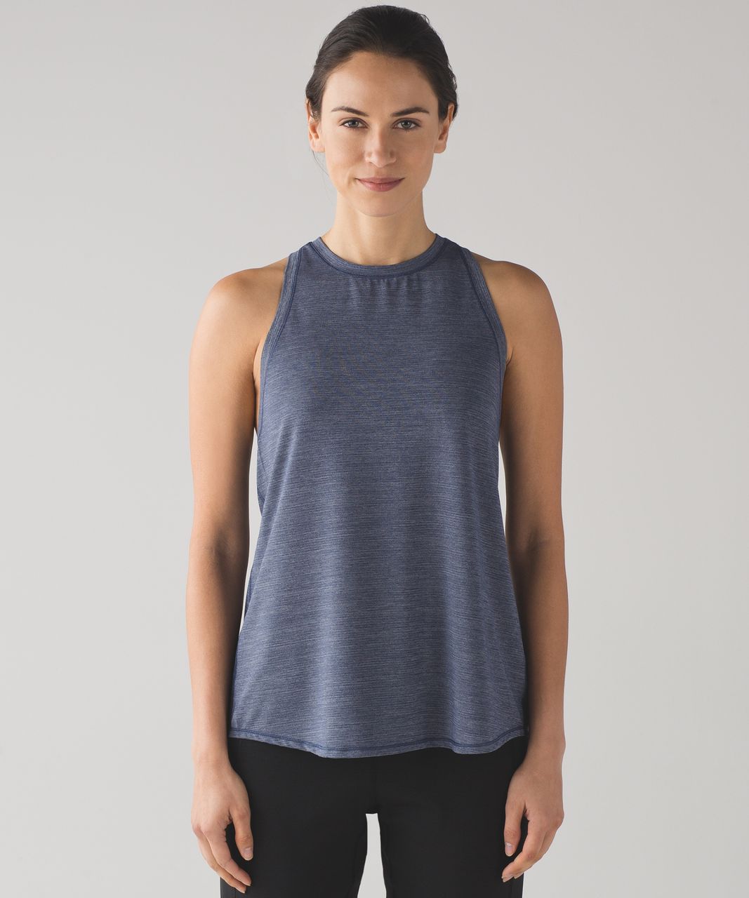 Lululemon Hot Like Agni Singlet - Heathered Astro Blue - lulu fanatics