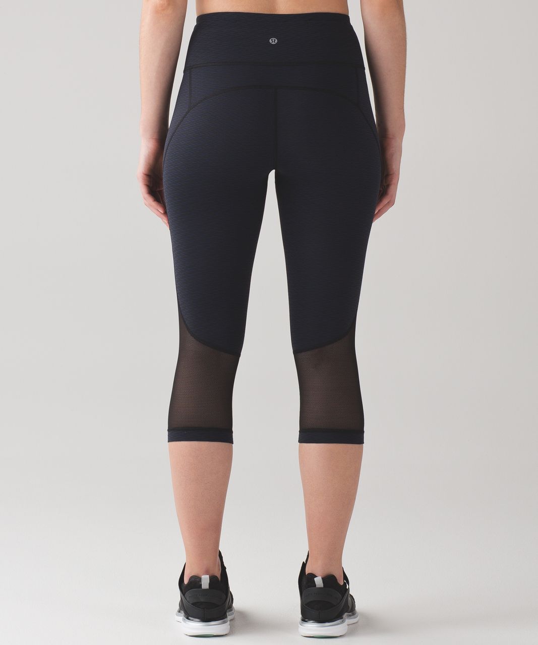 Lululemon Gear Up Crop (17") - Score Jacquard Black Hero Blue / Black