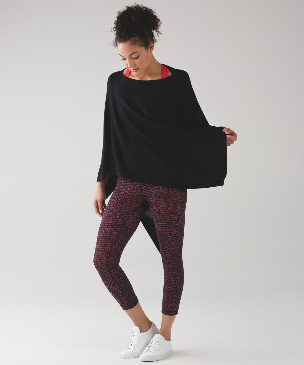 Lululemon Wunder Under Crop III (Full-On Luxtreme 21") - Shatter Weave Dust Coral Plum