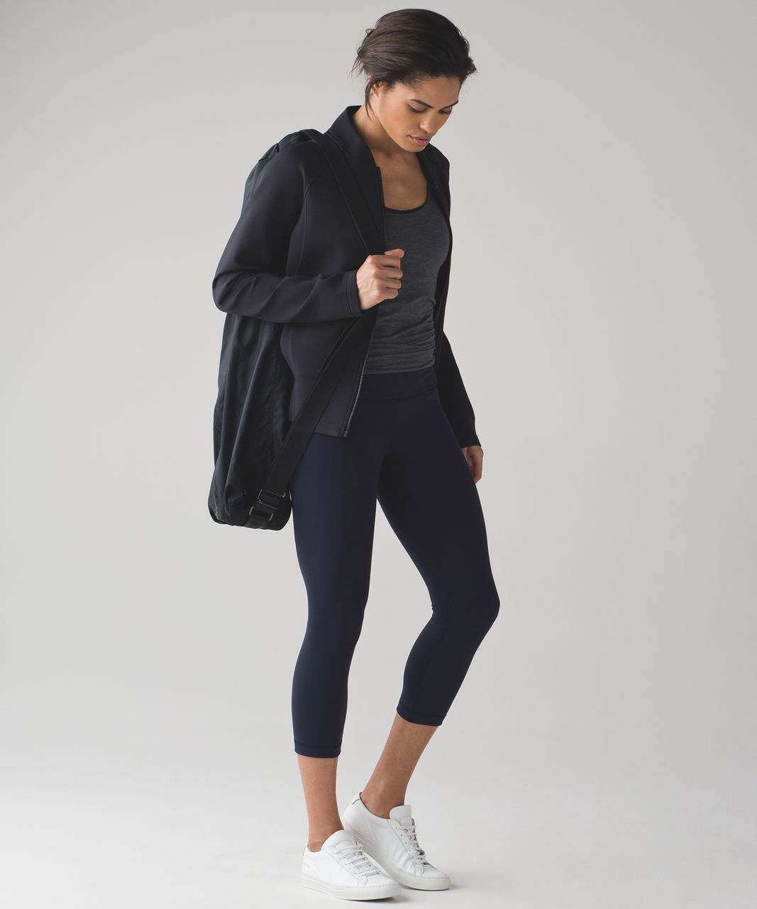 Lululemon Wunder Under Crop (Hi-Rise) (Full-On Luon 21") - Midnight Navy