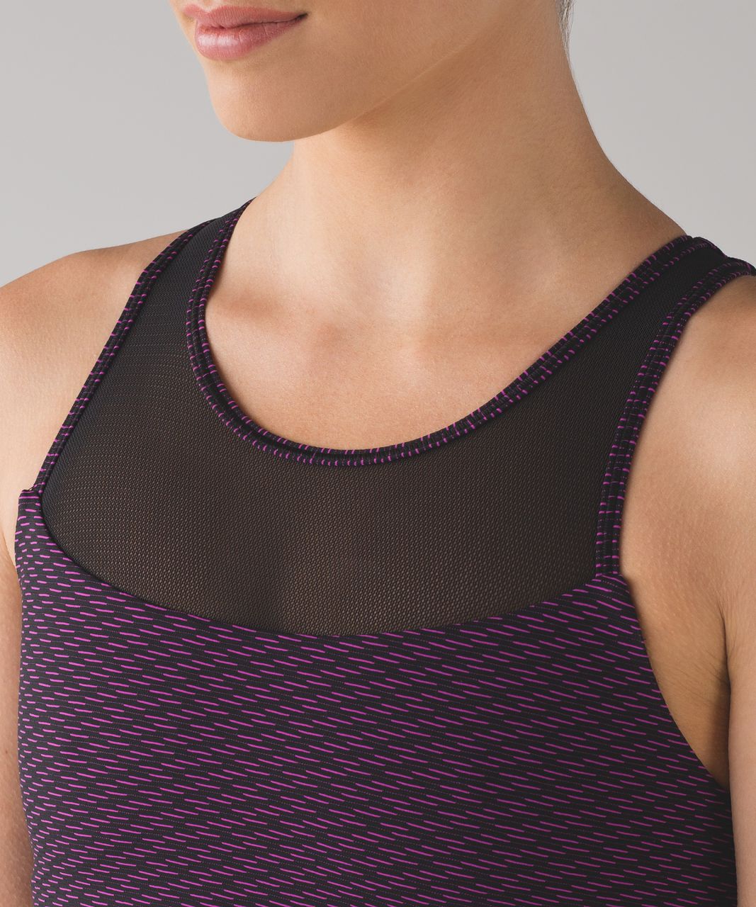 Lululemon Gear Up Bra - Score Jacquard Black Polar Pink / Black