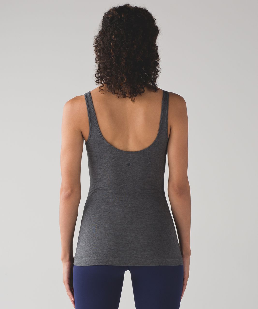 Lululemon Burgundy Tank Top With Built it Bra Mesh Detail at the back Size 4